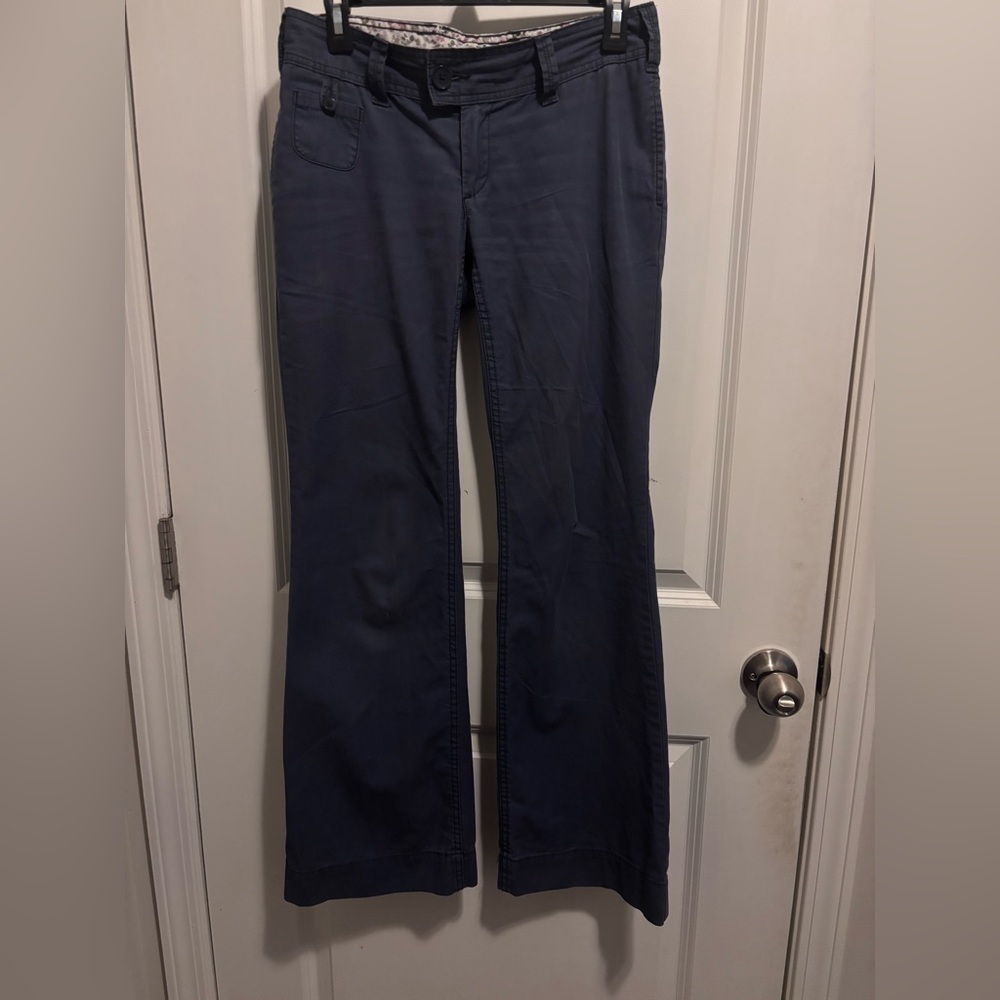 GAP navy low rise flared pants